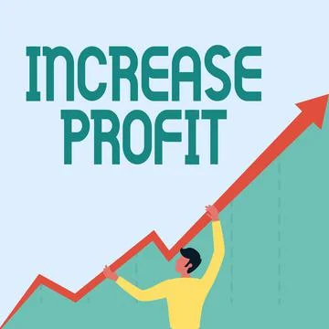 Writing displaying text Increase Profit. Internet Concept amount of revenue Stock Illustration