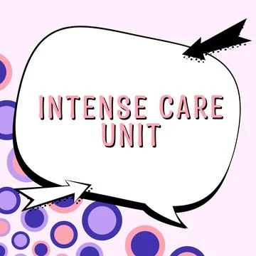 Writing displaying text Intense Care Unit. Internet Concept a unit in a hospital Stock Illustration