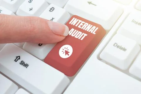 Writing displaying text Internal Audit. Word Written on Evaluates the 스톡 사진