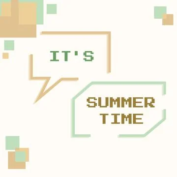 Writing displaying text It S Summer Time. Concept meaning Relax sunny hot season Illustration