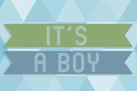 Writing displaying text It S A Boy. Business approach Expecting a male baby cute 스톡 일러스트