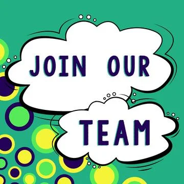Writing displaying text Join Our Team. Internet Concept Allied Associate Work Stock Illustration