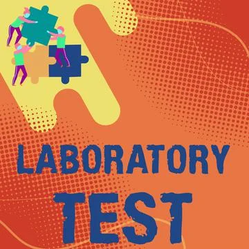 Writing displaying text Laboratory Test. Business concept Determination of a 스톡 일러스트