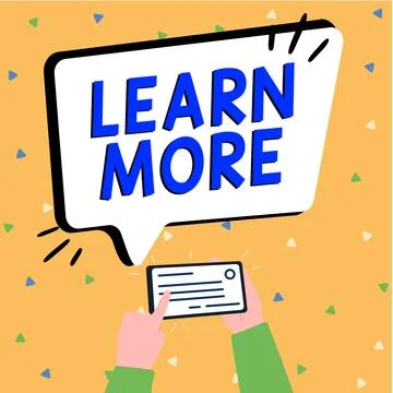 Writing displaying text Learn More. Business concept Deepen knowledge of the Stock Illustration