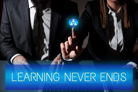 Writing displaying text Learning Never Ends. Business concept Life Long Stock Photos