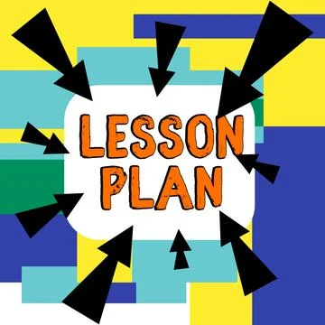 Writing displaying text Lesson Plan. Internet Concept a teacher's detailed イラスト素材