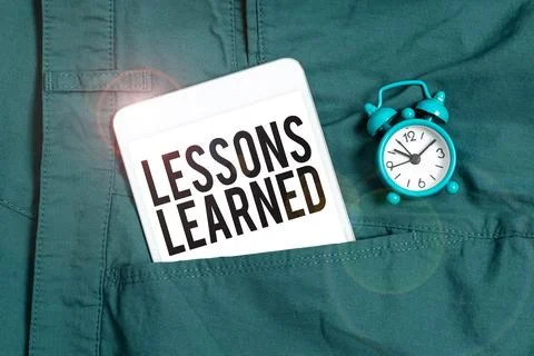 Writing displaying text Lessons Learned. Business approach Promote share and use Stock Photos