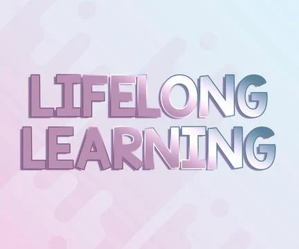 Writing displaying text Lifelong Learning. Concept meaning pursuit of knowledge 스톡 일러스트