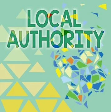Writing displaying text Local Authority. Word Written on the group of showing Stock Illustration