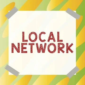 Writing displaying text Local Network. Business approach Intranet LAN Radio Stock Illustration
