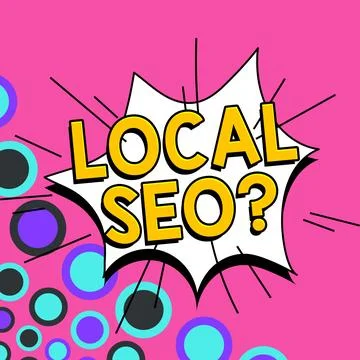 Writing displaying text Local Seo. Business showcase incredibly effective way to イラスト素材