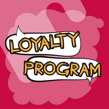 Writing displaying text Loyalty Program. Business approach marketing effort that Illustrazione stock