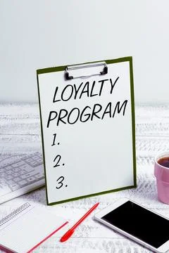 Writing displaying text Loyalty Program. Internet Concept marketing effort that Stock Photos