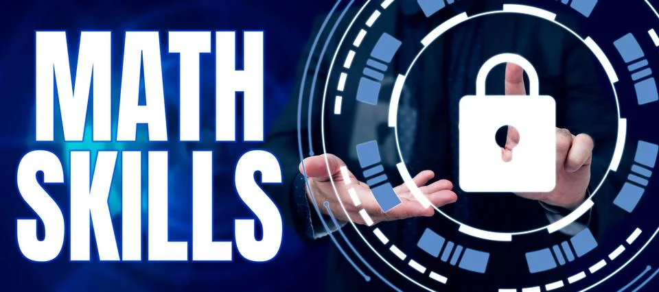 Writing displaying text Math Skills. Business concept starting to learn how to Stock Photos
