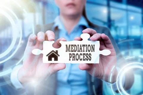 Writing displaying text Mediation Process. Business approach informal and Stock Photos