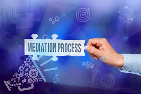 Writing displaying text Mediation Process. Business overview informal and Stock Photos