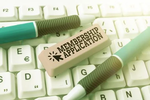 Writing displaying text Membership Application. Business concept Gateway to any Stock Photos