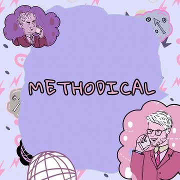 Writing displaying text Methodical. Concept meaning System of Methods used in a Stock Illustration