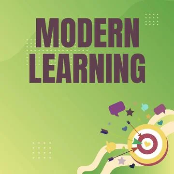 Writing displaying text Modern Learning. Business idea flexible and agile setup Stock Illustration