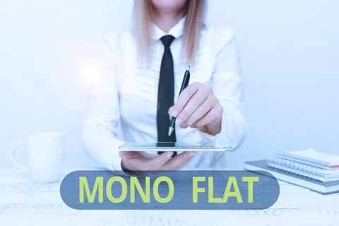 Writing displaying text Mono Flat. Business approach Stroke line icons for Foto stock