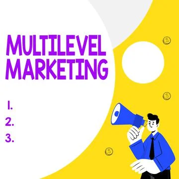 Writing displaying text Multilevel Marketing. Word Written on marketing strategy Stock Illustration