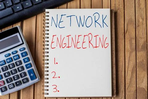 Writing displaying text Network Engineering. Business idea professional who has Stock Photos