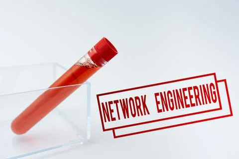 Writing displaying text Network Engineering. Concept meaning professional who Stock Photos