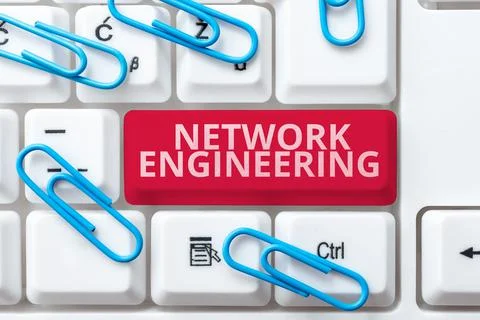 Writing displaying text Network Engineering. Business showcase professional who Stock Photos