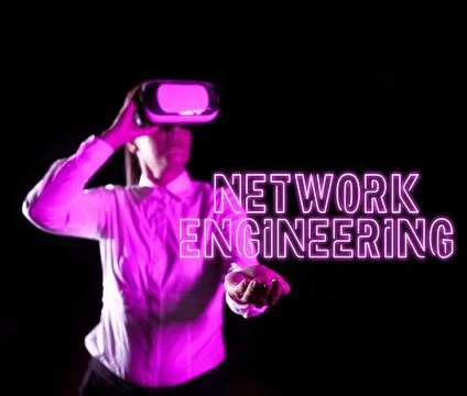Writing displaying text Network Engineering. Conceptual photo professional who Stock Photos