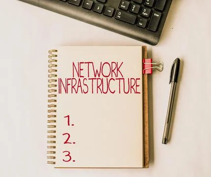 Writing displaying text Network Infrastructure. Conceptual photo Hardware and Stock Photos