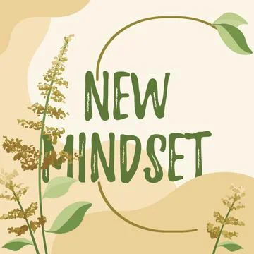 Writing displaying text New Mindset. Internet Concept freshly madeup thoughts Stock Illustration