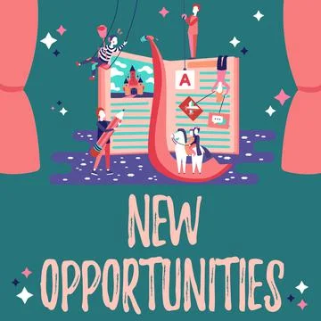 Writing displaying text New Opportunities. Internet Concept situation that makes Stock Illustration