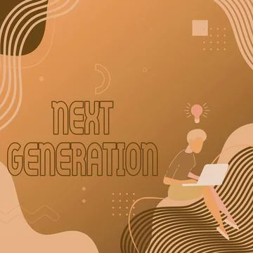 Writing displaying text Next Generation. Concept meaning product that has been Ilustración de archivo