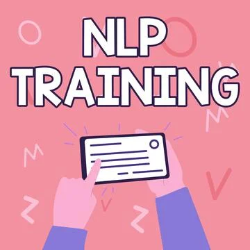 Writing displaying text Nlp Training. Word Written on the study of the structure Stock Illustration