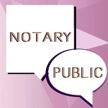 Writing displaying text Notary Public. Conceptual photo Legality Documentation Stock Illustration