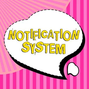 Writing displaying text Notification System. Business showcase Do not forget to Stock Illustration