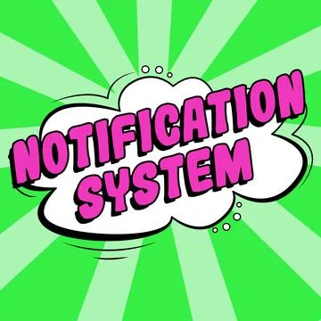 Writing displaying text Notification System. Business approach Do not forget to Stock Illustration
