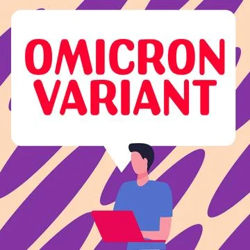 Writing displaying text Omicron Variant. Business idea mild to severe Stock Illustration