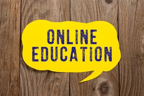 Writing displaying text Online Educationstudy and ethical practice of 写真素材