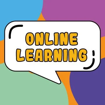 Writing displaying text Online Learning. Business idea Larning with the 스톡 일러스트