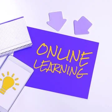 Writing displaying text Online Learning. Business concept Larning with the 写真素材