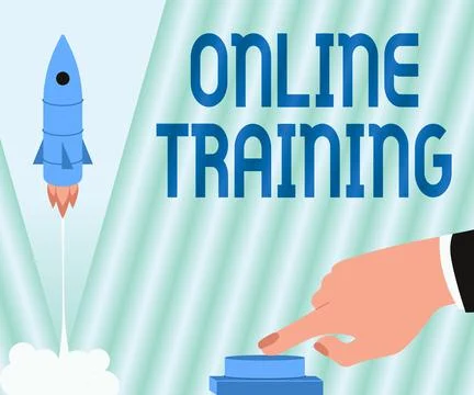 Writing displaying text Online Training. Conceptual photo Take the education 스톡 일러스트