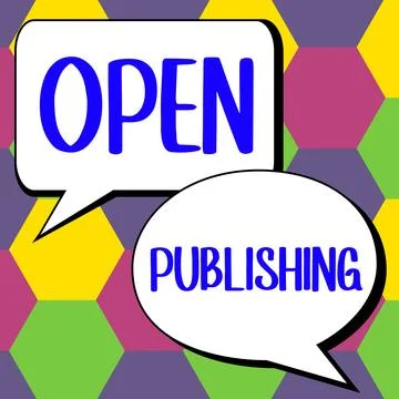 Writing displaying text Open Publishing. Internet Concept online access to many Stock Illustration