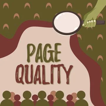 Writing displaying text Page Quality. Business overview Effectiveness of a Stock Illustration