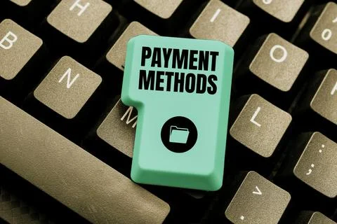 Writing displaying text Payment Methods. Word for Several ways utilized to Stock Photos