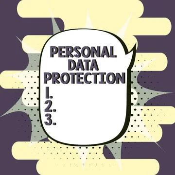 Writing displaying text Personal Data Protection. Business concept protecting Stock Illustration