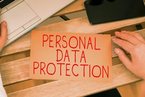 Writing displaying text Personal Data Protection. Business concept protecting Stock Photos