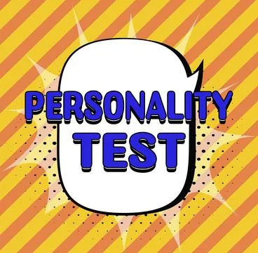 Writing displaying text Personality Test. Conceptual photo the process for Stock Illustration