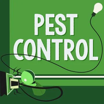 Writing displaying text Pest Control. Business concept Killing destructive Stock Illustration