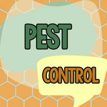 Writing displaying text Pest Control. Business concept Killing destructive Stock Illustration